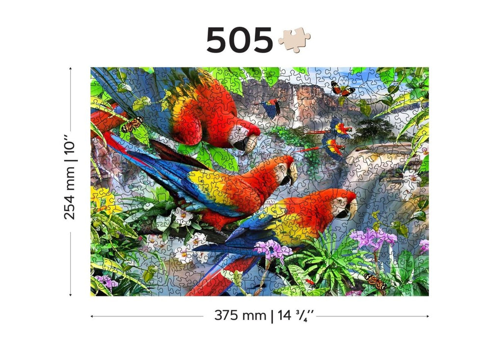 WOODEN.CITY – Papageieninsel | 3D Holzpuzzle - Lama Welt