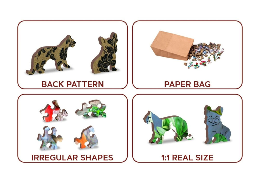 WOODEN.CITY – Papageieninsel | 3D Holzpuzzle - Lama Welt