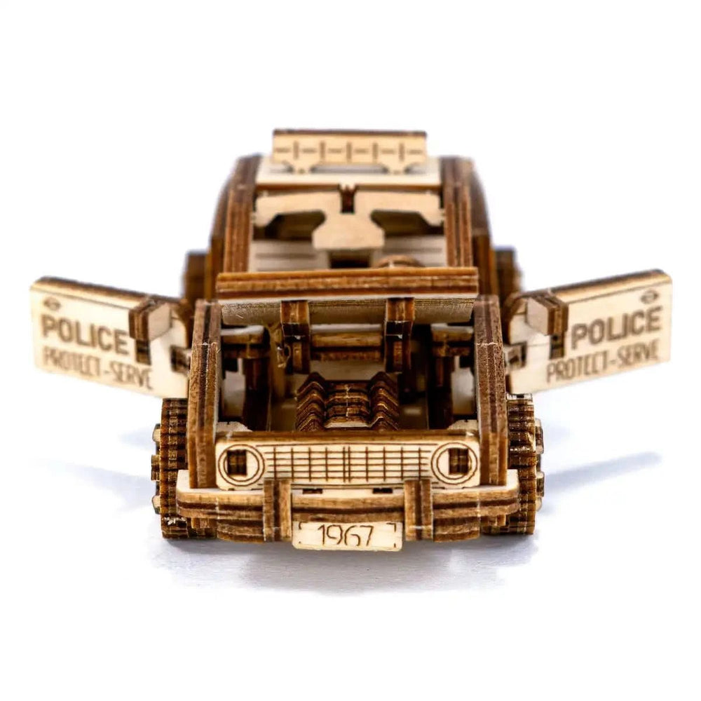 WOODEN.CITY – Polizeiwagen | 3D Holzpuzzle - Lama Welt