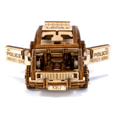 WOODEN.CITY – Polizeiwagen | 3D Holzpuzzle - Lama Welt