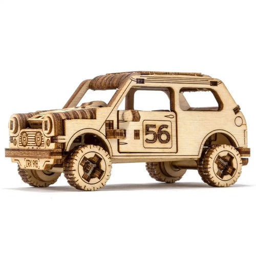 WOODEN.CITY – Rallye - Wagen 1 | 3D Holzpuzzle - Lama Welt