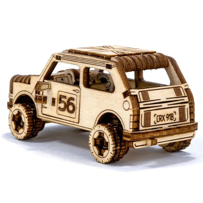 WOODEN.CITY – Rallye - Wagen 1 | 3D Holzpuzzle - Lama Welt