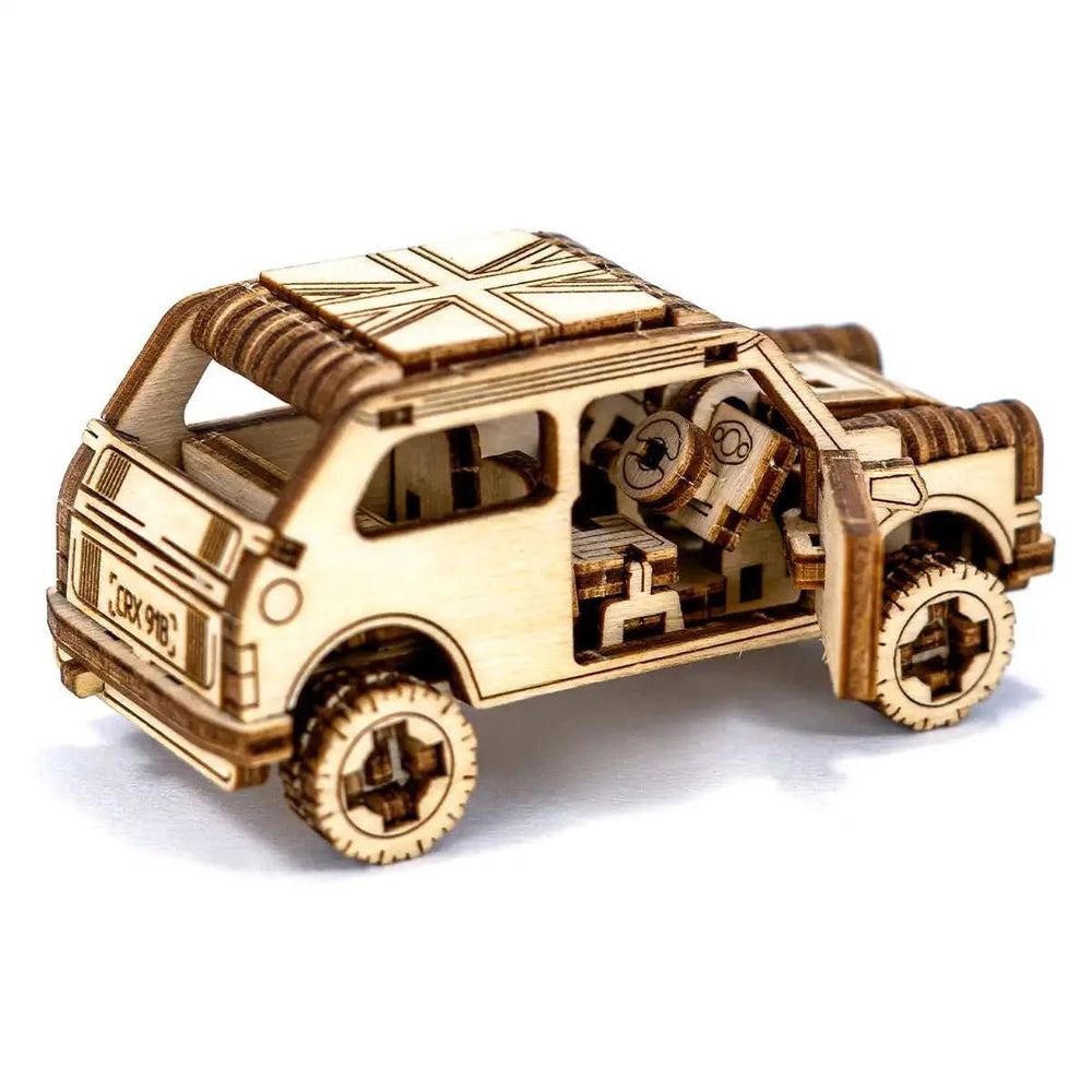 WOODEN.CITY – Rallye - Wagen 1 | 3D Holzpuzzle - Lama Welt