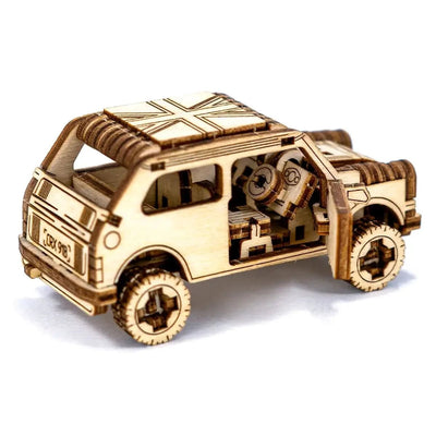 WOODEN.CITY – Rallye - Wagen 1 | 3D Holzpuzzle - Lama Welt