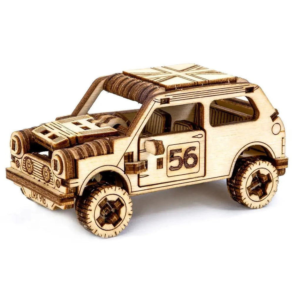 WOODEN.CITY – Rallye - Wagen 1 | 3D Holzpuzzle - Lama Welt