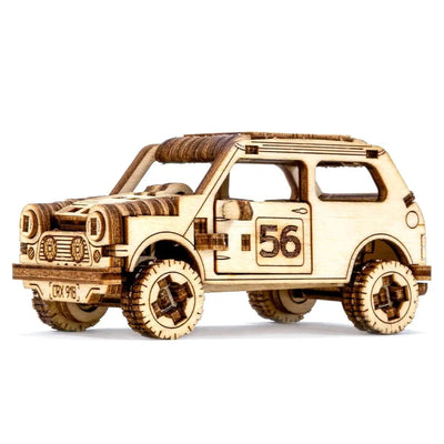 WOODEN.CITY – Rallye - Wagen 1 | 3D Holzpuzzle - Lama Welt