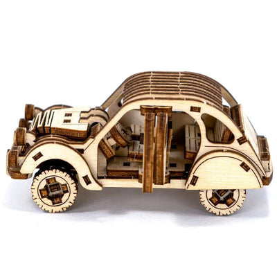 WOODEN.CITY – Rallye - Wagen 2 | 3D Holzpuzzle - Lama Welt