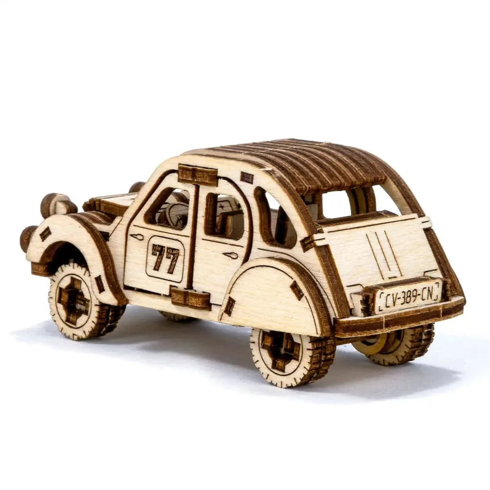 WOODEN.CITY – Rallye - Wagen 2 | 3D Holzpuzzle - Lama Welt