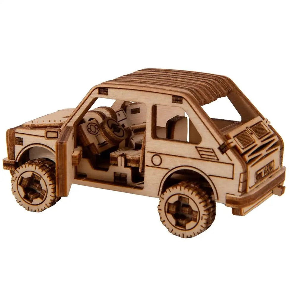 WOODEN.CITY – Rallye - Wagen 3 | 3D Holzpuzzle - Lama Welt