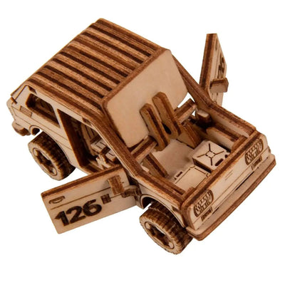 WOODEN.CITY – Rallye - Wagen 3 | 3D Holzpuzzle - Lama Welt