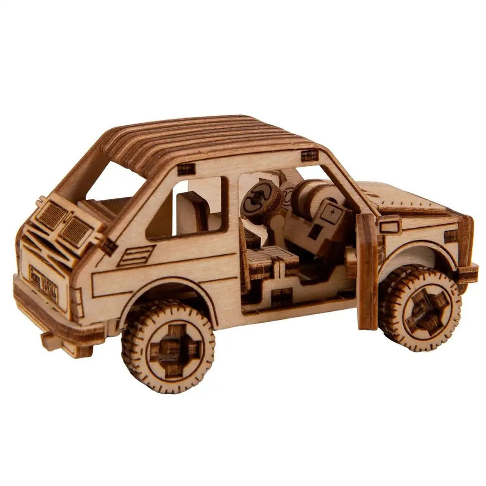 WOODEN.CITY – Rallye - Wagen 3 | 3D Holzpuzzle - Lama Welt