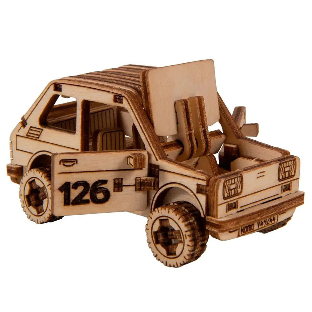 WOODEN.CITY – Rallye - Wagen 3 | 3D Holzpuzzle - Lama Welt