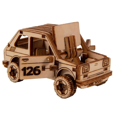 WOODEN.CITY – Rallye - Wagen 3 | 3D Holzpuzzle - Lama Welt