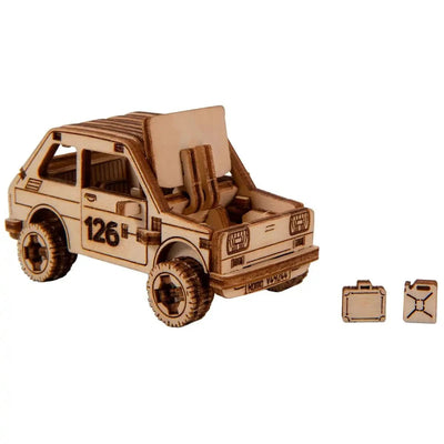 WOODEN.CITY – Rallye - Wagen 3 | 3D Holzpuzzle - Lama Welt