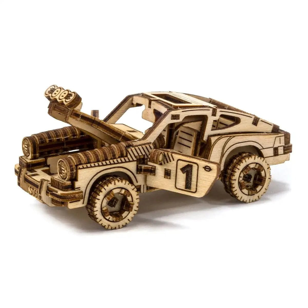 WOODEN.CITY – Rallye - Wagen 4 | 3D Holzpuzzle - Lama Welt