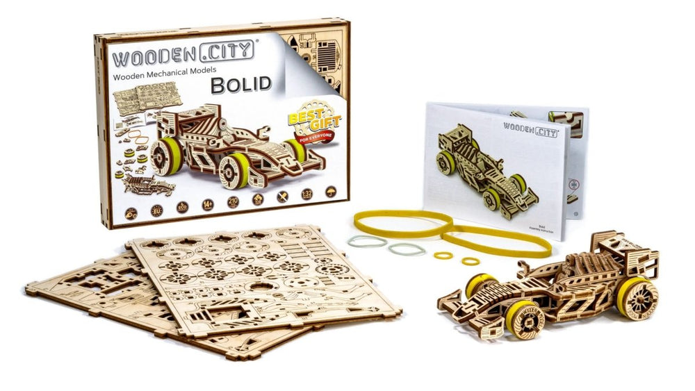 WOODEN.CITY – Rennwagen | 3D Holzpuzzle - Lama Welt