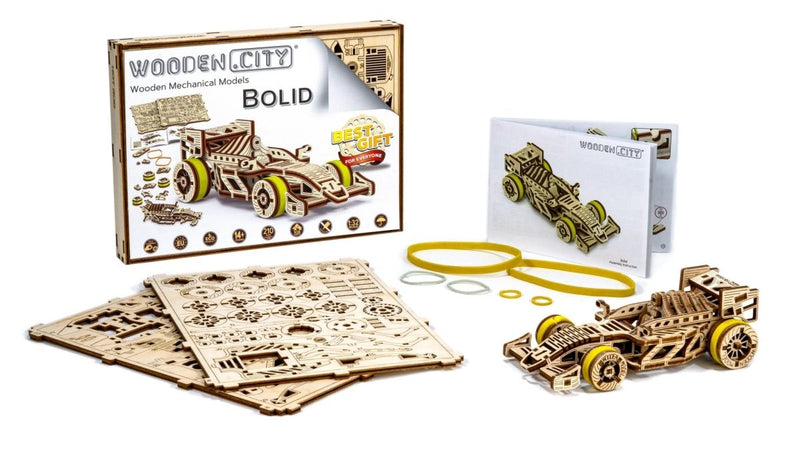 WOODEN.CITY – Rennwagen | 3D Holzpuzzle - Lama Welt