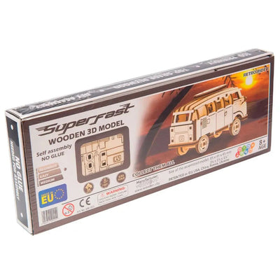 WOODEN.CITY – Retro Ride 1 | 3D Holzpuzzle - Lama Welt