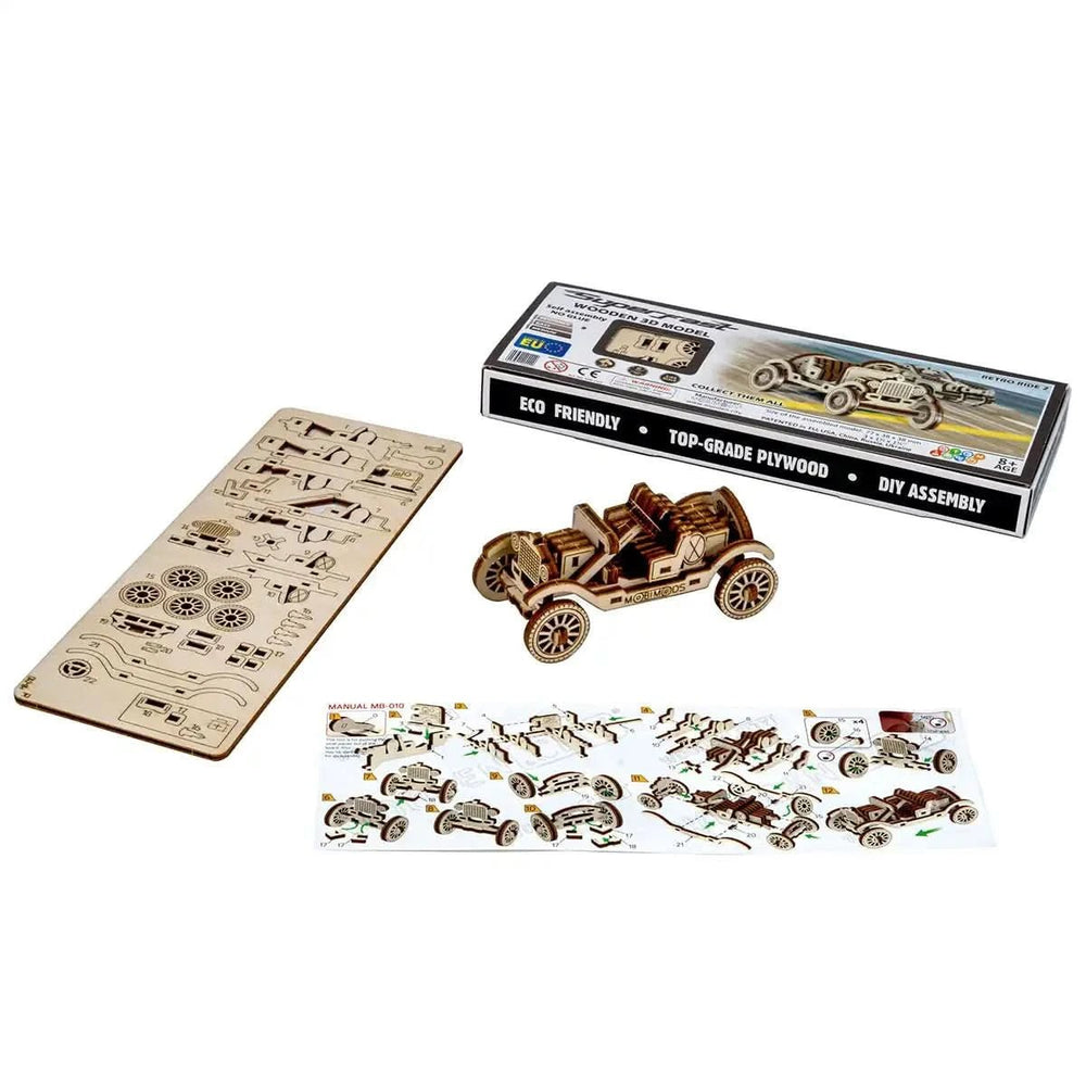 WOODEN.CITY – Retro Ride 2 | 3D Holzpuzzle - Lama Welt