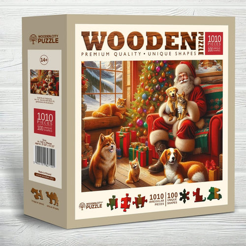 WOODEN.CITY – Santa Und Freunde | 3D Holzpuzzle - Lama Welt