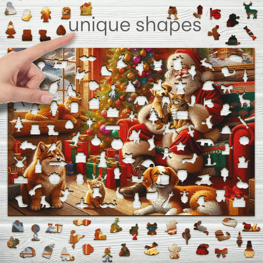 WOODEN.CITY – Santa Und Freunde | 3D Holzpuzzle - Lama Welt