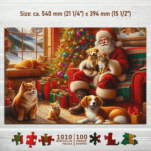 WOODEN.CITY – Santa Und Freunde | 3D Holzpuzzle - Lama Welt