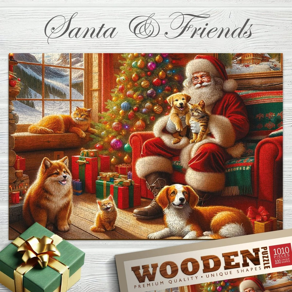 WOODEN.CITY – Santa Und Freunde | 3D Holzpuzzle - Lama Welt