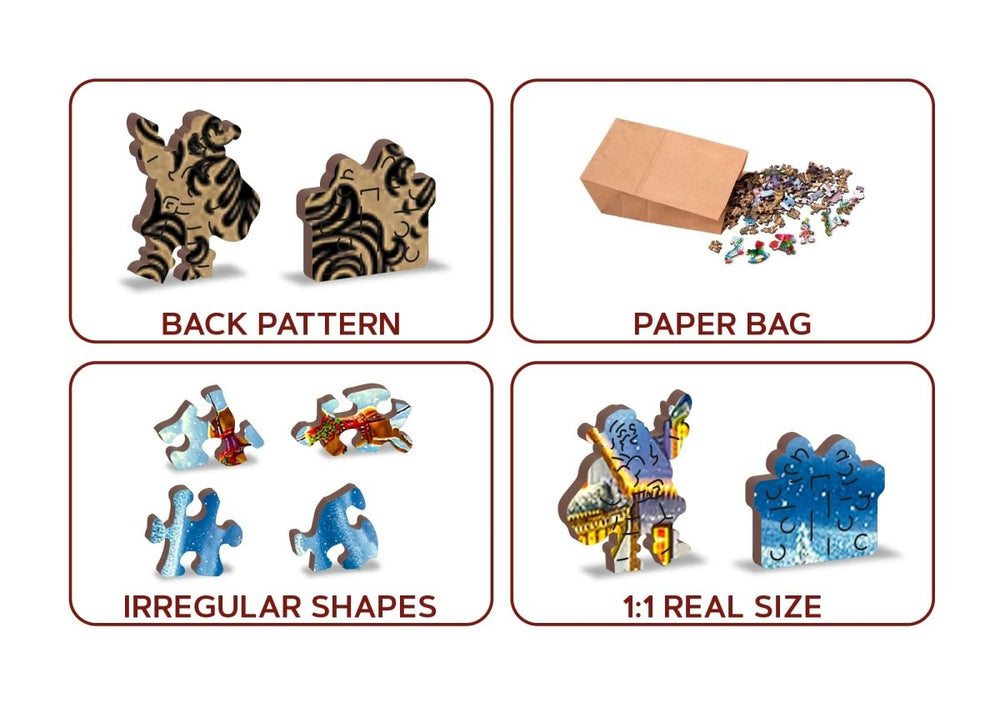 WOODEN.CITY – Santas Fröhliche Reise | 3D Holzpuzzle - Lama Welt