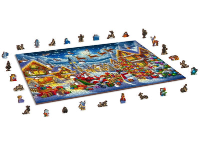 WOODEN.CITY – Santas Fröhliche Reise | 3D Holzpuzzle - Lama Welt