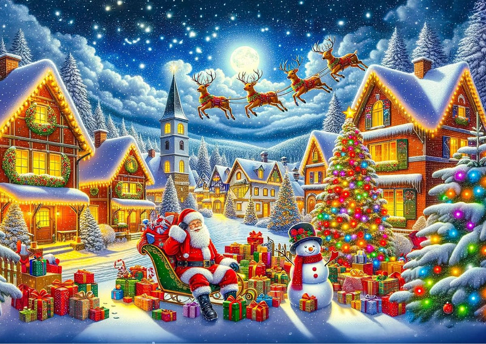 WOODEN.CITY – Santas Fröhliche Reise | 3D Holzpuzzle - Lama Welt