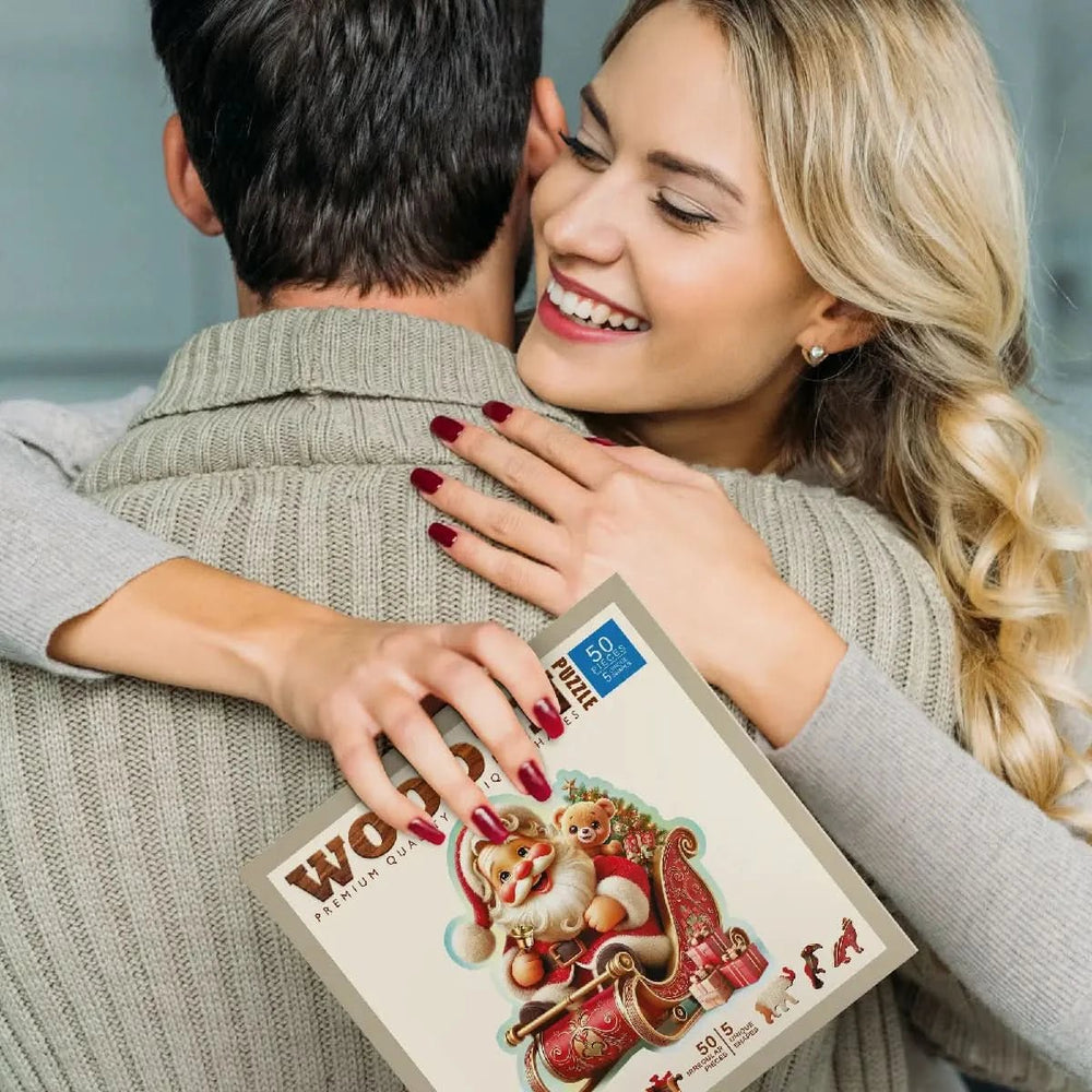 WOODEN.CITY – Santas Geschenke - Abenteue | 3D Holzpuzzle - Lama Welt