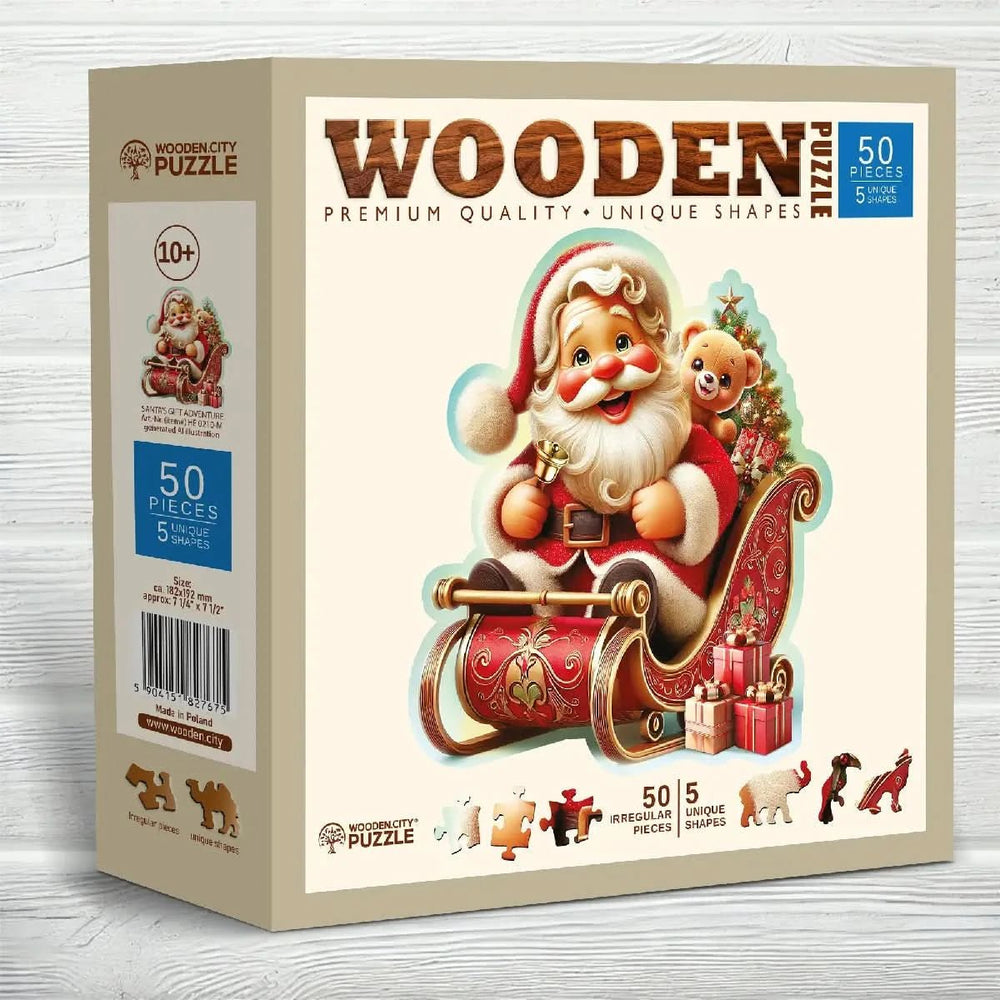 WOODEN.CITY – Santas Geschenke - Abenteue | 3D Holzpuzzle - Lama Welt
