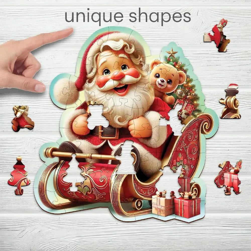 WOODEN.CITY – Santas Geschenke - Abenteue | 3D Holzpuzzle - Lama Welt