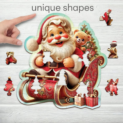 WOODEN.CITY – Santas Geschenke - Abenteue | 3D Holzpuzzle - Lama Welt