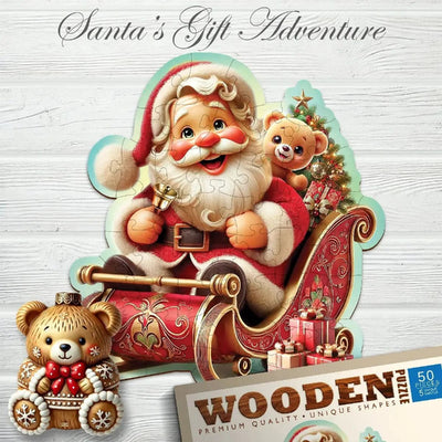 WOODEN.CITY – Santas Geschenke - Abenteue | 3D Holzpuzzle - Lama Welt