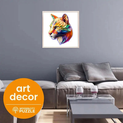 WOODEN.CITY – Schillernder Puma | 3D Holzpuzzle - Lama Welt