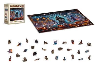 WOODEN.CITY – Sensenmanns Halloween | 3D Holzpuzzle - Lama Welt