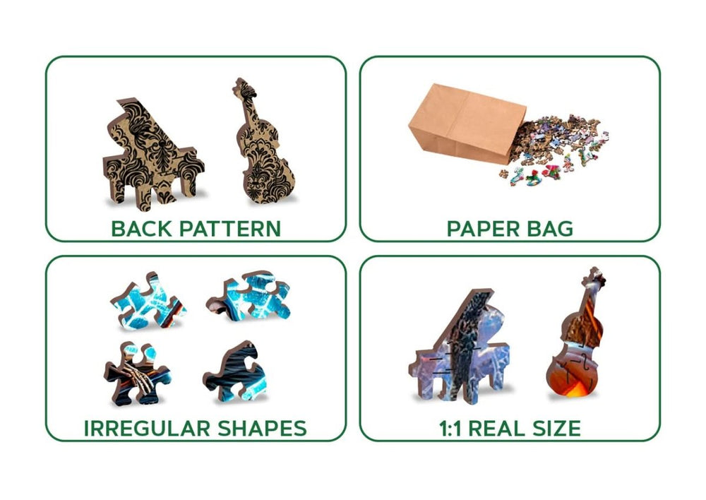 WOODEN.CITY – Sensenmanns Halloween | 3D Holzpuzzle - Lama Welt