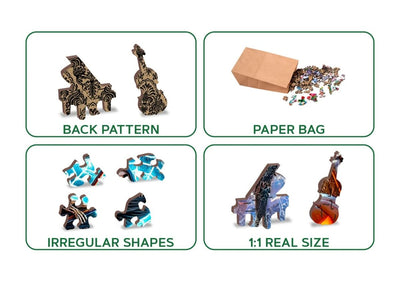 WOODEN.CITY – Sensenmanns Halloween | 3D Holzpuzzle - Lama Welt