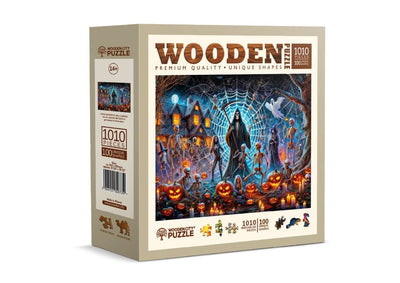 WOODEN.CITY – Sensenmanns Halloween | 3D Holzpuzzle - Lama Welt