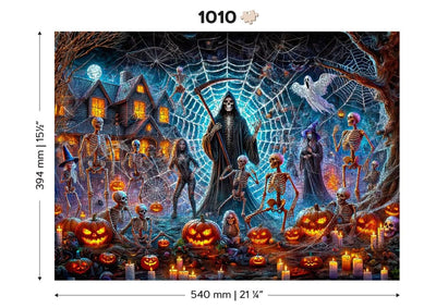 WOODEN.CITY – Sensenmanns Halloween | 3D Holzpuzzle - Lama Welt