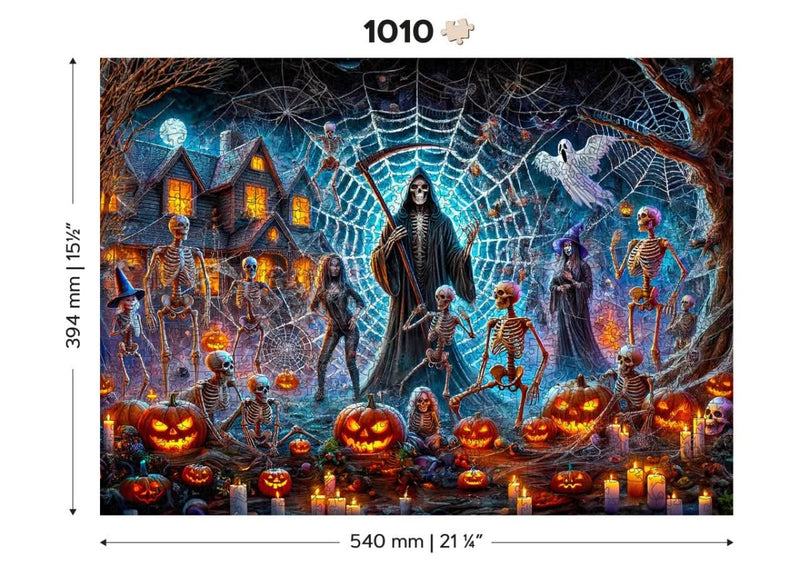 WOODEN.CITY – Sensenmanns Halloween | 3D Holzpuzzle - Lama Welt