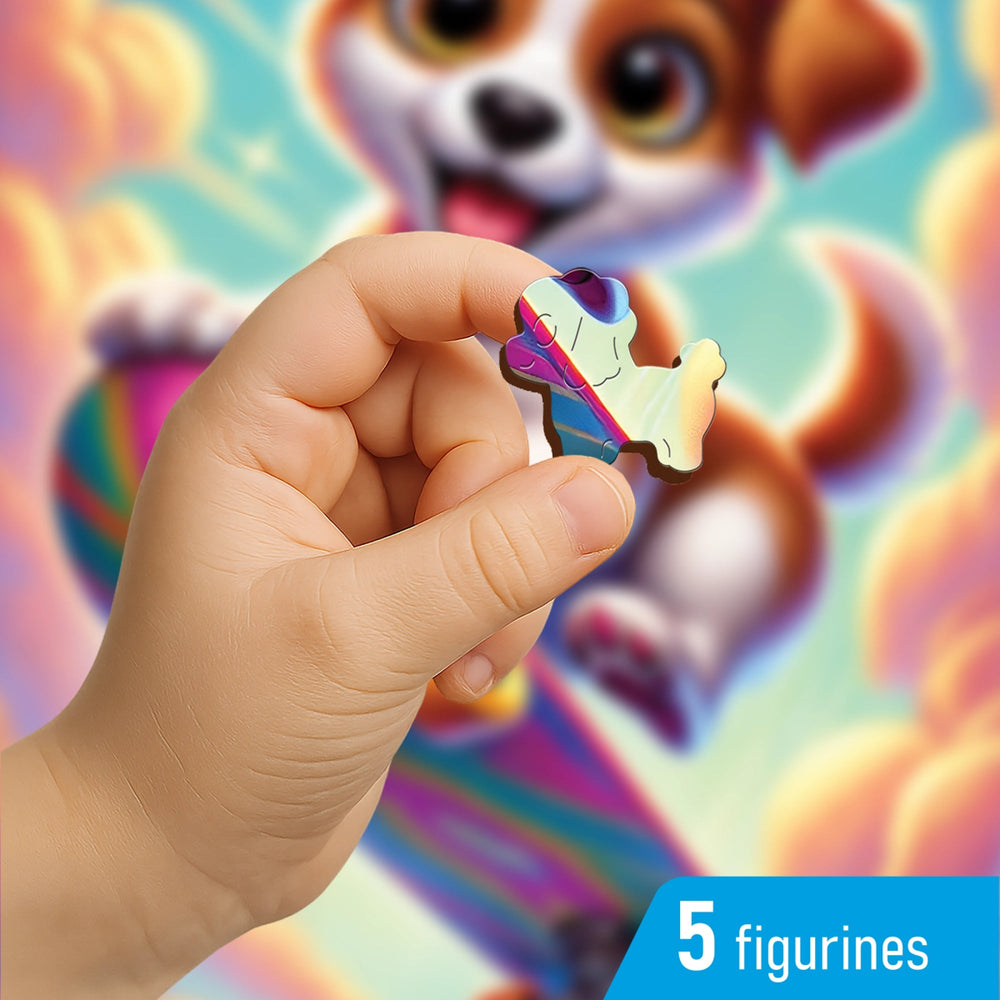 WOODEN.CITY – Skateboard - Welpenspaß | 3D Holzpuzzle - Lama Welt