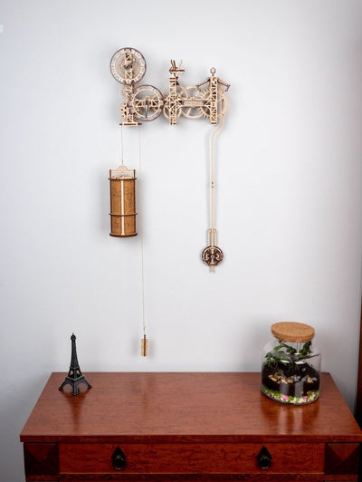 WOODEN.CITY – Steampunk Wanduhr | 3D Holzpuzzle - Lama Welt