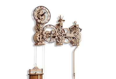 WOODEN.CITY – Steampunk Wanduhr | 3D Holzpuzzle - Lama Welt