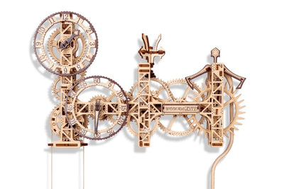WOODEN.CITY – Steampunk Wanduhr | 3D Holzpuzzle - Lama Welt