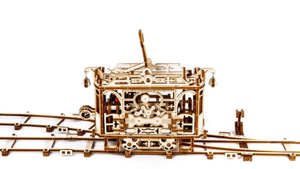 WOODEN.CITY – Straßenbahn Mit Gleisen | 3D Holzpuzzle - Lama Welt