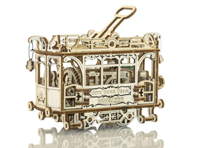 WOODEN.CITY – Straßenbahn Mit Gleisen | 3D Holzpuzzle - Lama Welt