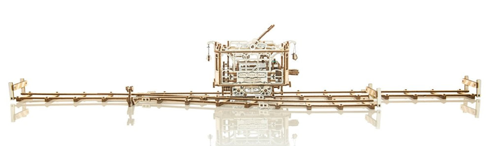 WOODEN.CITY – Straßenbahn Mit Gleisen | 3D Holzpuzzle - Lama Welt