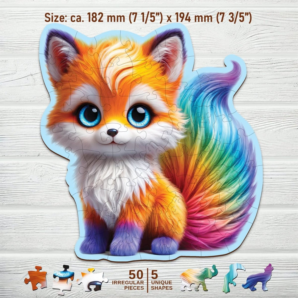 WOODEN.CITY – Süßer Fuchs | 3D Holzpuzzle - Lama Welt